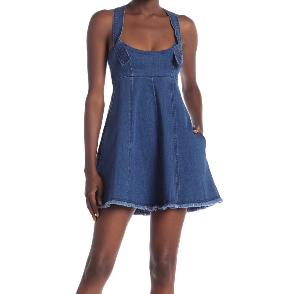 BCBG Generation Denim Jumper Dress